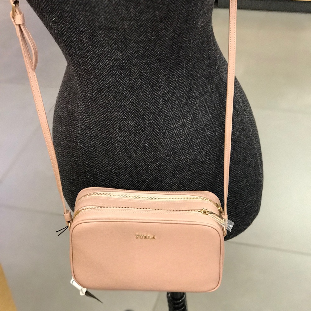 Furla Leather Small Crossbody bag Peach - Picture 5 of 5